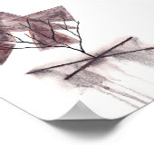 Poster Art abstrait aquarelle de la mort (Coin)