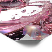 Poster ART ABSTRAIT Argent Frais v2 (Coin)