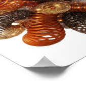 Poster ART ABSTRAIT Argenté Élégant (Coin)