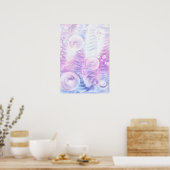 Poster Art Abstrait au Pastel Clair Peint à la Main à la (Cuisine)