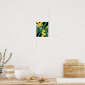 Poster Art Abstrait audacieux avec vagues et lignes dynam (Cuisine)