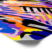 Poster Art abstrait audacieux et expressif (Coin)