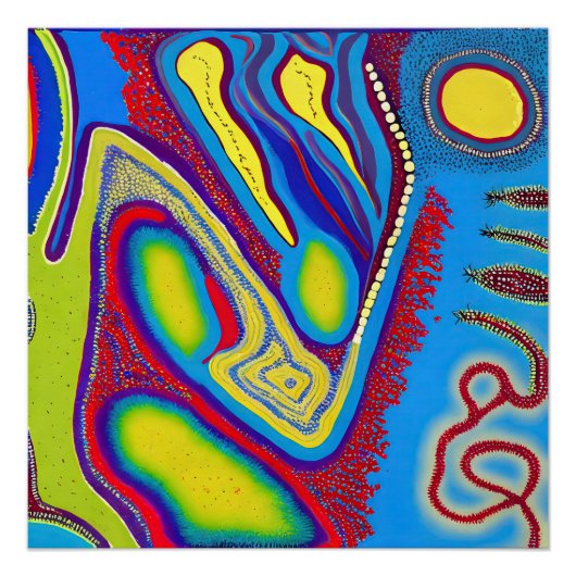 Poster Art Abstrait autochtone Vol 10 (Devant)