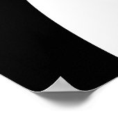 Poster Art Abstrait avec cercles spiraux en noir et blanc (Coin)
