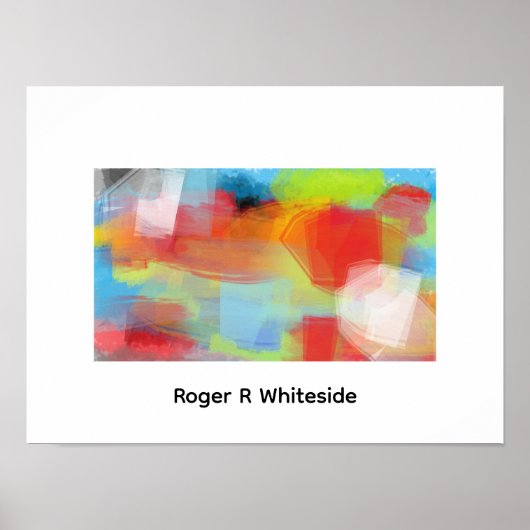 Poster Art abstrait Battlehear par Roger R Whiteside (Devant)