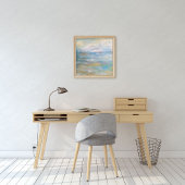 Poster Art Abstrait Beach Coastal