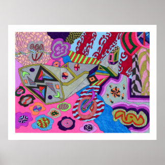 Poster Art Abstrait "Broken Wing"