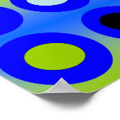 Poster Art Abstrait - Cercles au sein des cercles (Coin)