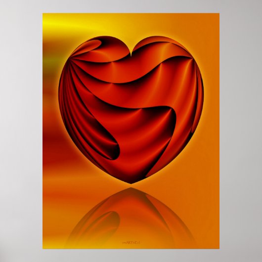 Poster ART Abstrait - Coeur de vie (Devant)