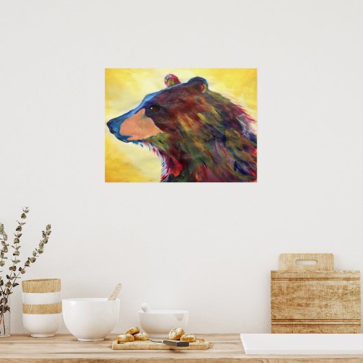 Poster Art Abstrait coloré (Cuisine)