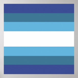 Poster art abstrait coloré