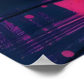 Poster Art Abstrait coloré - (Coin)