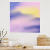 Poster art abstrait coloré (Cuisine)