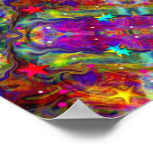 Poster Art Abstrait coloré (Coin)