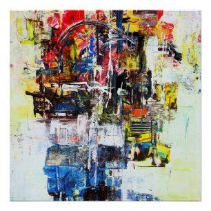 Poster Art Abstrait coloré