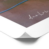 Poster Art Abstrait Coloré Original De Dushan (Coin)