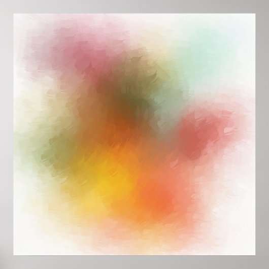 Poster Art Abstrait coloré Rouge Jaune Bleu Vert Violet (Devant)