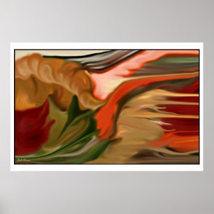 Poster Art abstrait Cornucopia