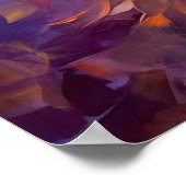 Poster Art Abstrait Dahlia Delight (Coin)