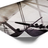 Poster Art abstrait d'avion antique archivistique (Coin)