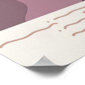 Poster Art abstrait de baies romantiques Coucher de solei (Coin)