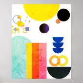 Poster Art Abstrait de forme libre (Devant)