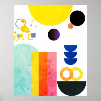 Poster Art Abstrait de forme libre