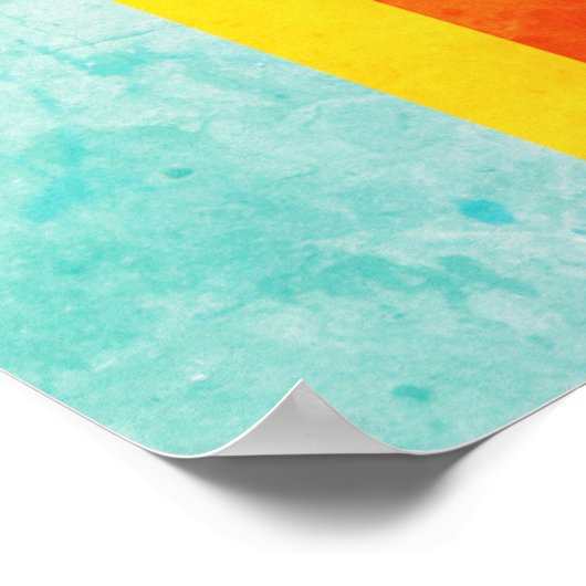 Poster Art Abstrait de forme libre (Coin)