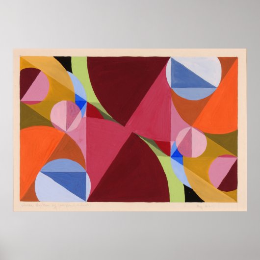 Poster Art Abstrait de Joseph Schillinger (Devant)