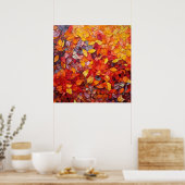 Poster Art Abstrait de la mosaïque d'automne (Cuisine)