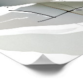 Poster Art Abstrait de la plaque botanique non encadré (Coin)