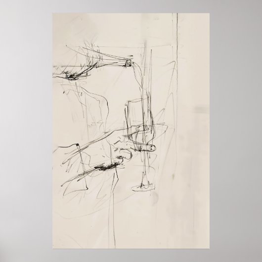 Poster Art Abstrait de la vigne - (Devant)