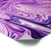 Poster Art abstrait de lave fondue (Coin)