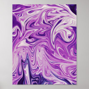 Poster Art abstrait de lave fondue
