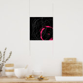 Poster Art abstrait de ligne de griffes minimes (Cuisine)