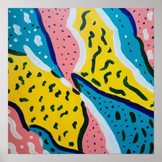 Poster Art abstrait de papillon (Devant)