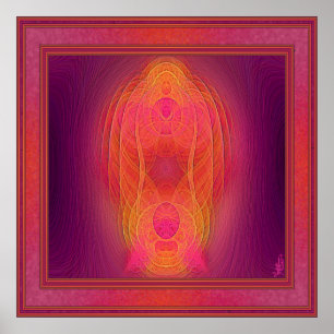 Poster Art abstrait de sanctuaire intérieur