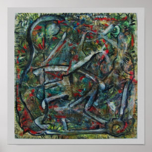 Poster Art Abstrait de ValAries Pachydermatous