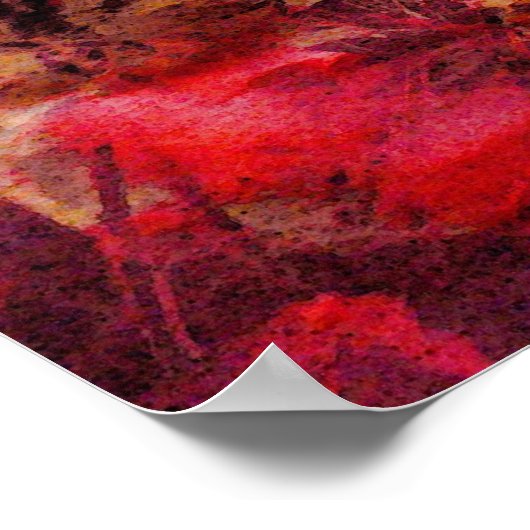 Poster Art Abstrait d'origine Imprimer - Moderne Contempo (Coin)