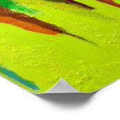 Poster Art Abstrait en Jaune (Coin)