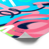 Poster Art abstrait funky (Coin)
