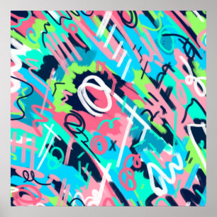 Poster Art abstrait funky