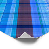 Poster art abstrait géométrique diagonale motif arc-en-ci (Coin)