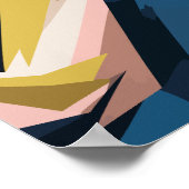 Poster Art Abstrait géométrique dynamique (Coin)