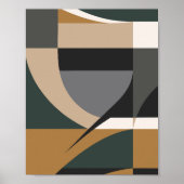 Poster Art Abstrait géométrique moderne (Devant)