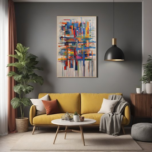 Poster Art Abstrait géométrique moderne