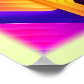 Poster Art Abstrait géométrique néon (Coin)