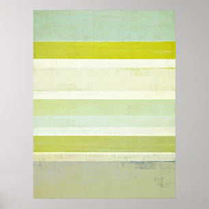 Poster Art abstrait gris et Brown de "attente"