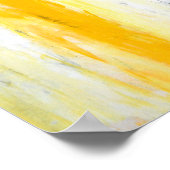 Poster Art Abstrait gris et jaune (Coin)
