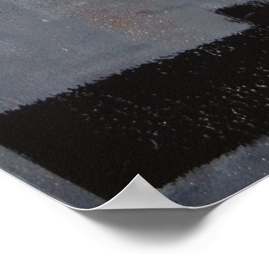 Poster Art Abstrait gris et vert (Coin)